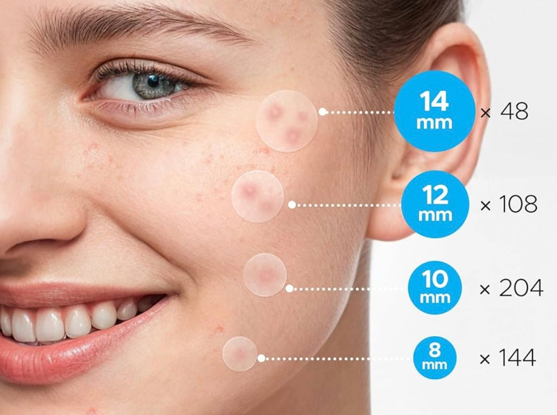 500 clear pimple patches