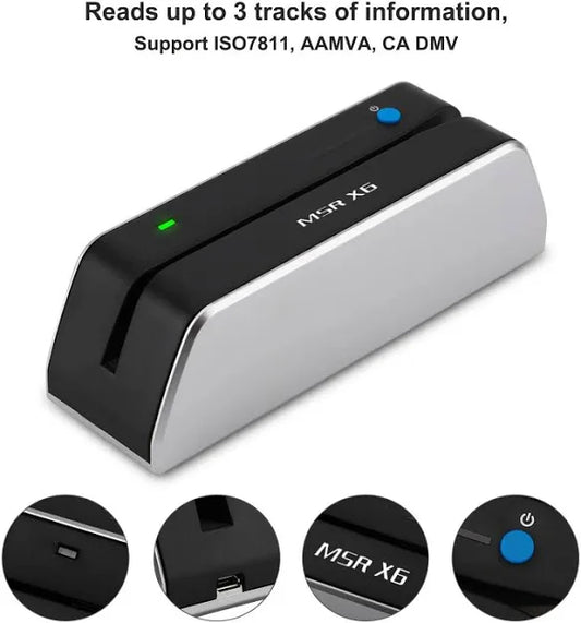 MSR X6 Bluetooth VIP Card Reader Writer Encoder